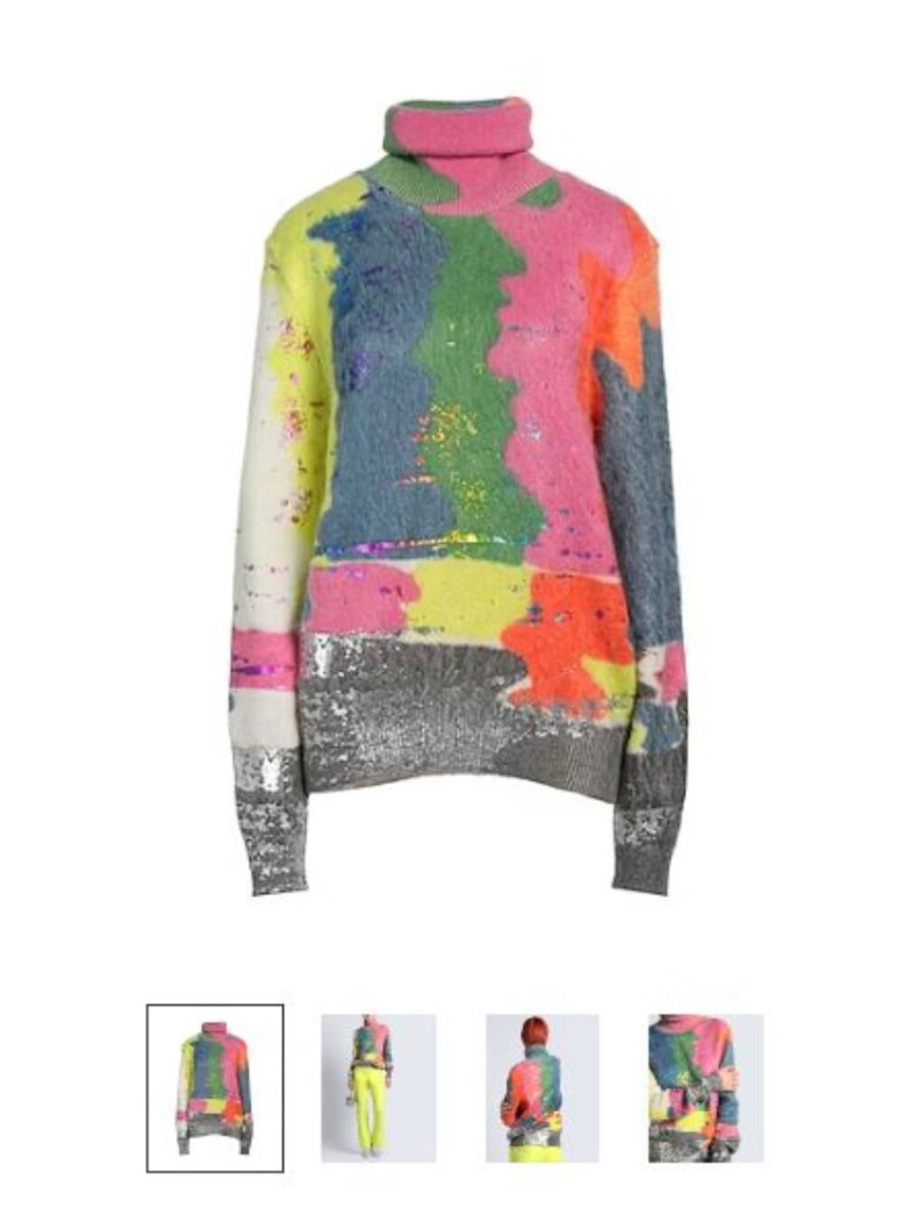 DOLCE & GABBANA TURTLENECK MULTICOLOR